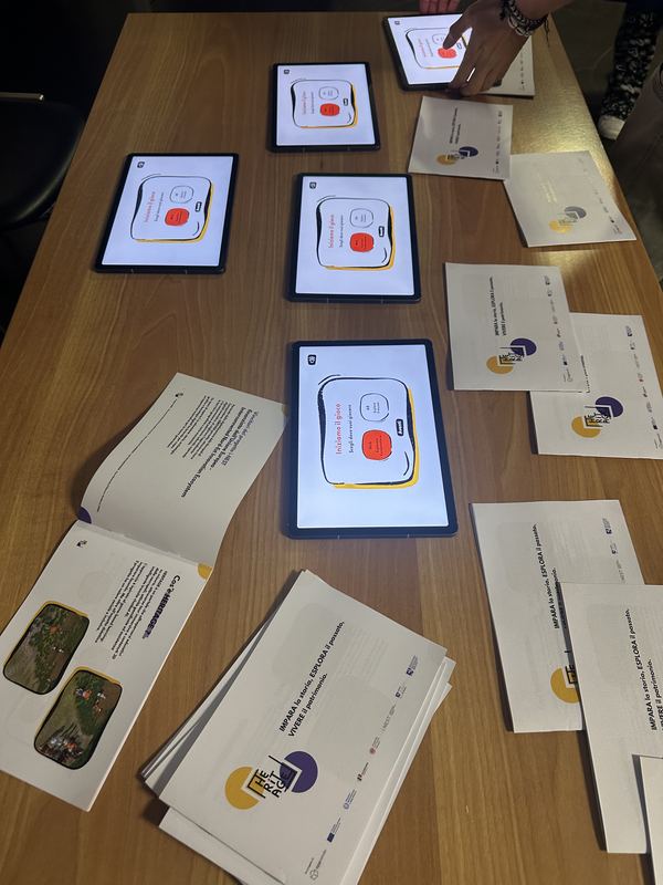 Sessione di test con le classi — progetto Heritage