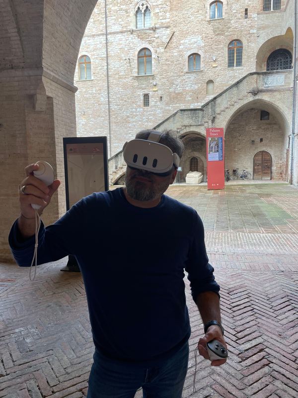 Test sul campo con Meta Quest 3 — Palazzo Trinci, Foligno